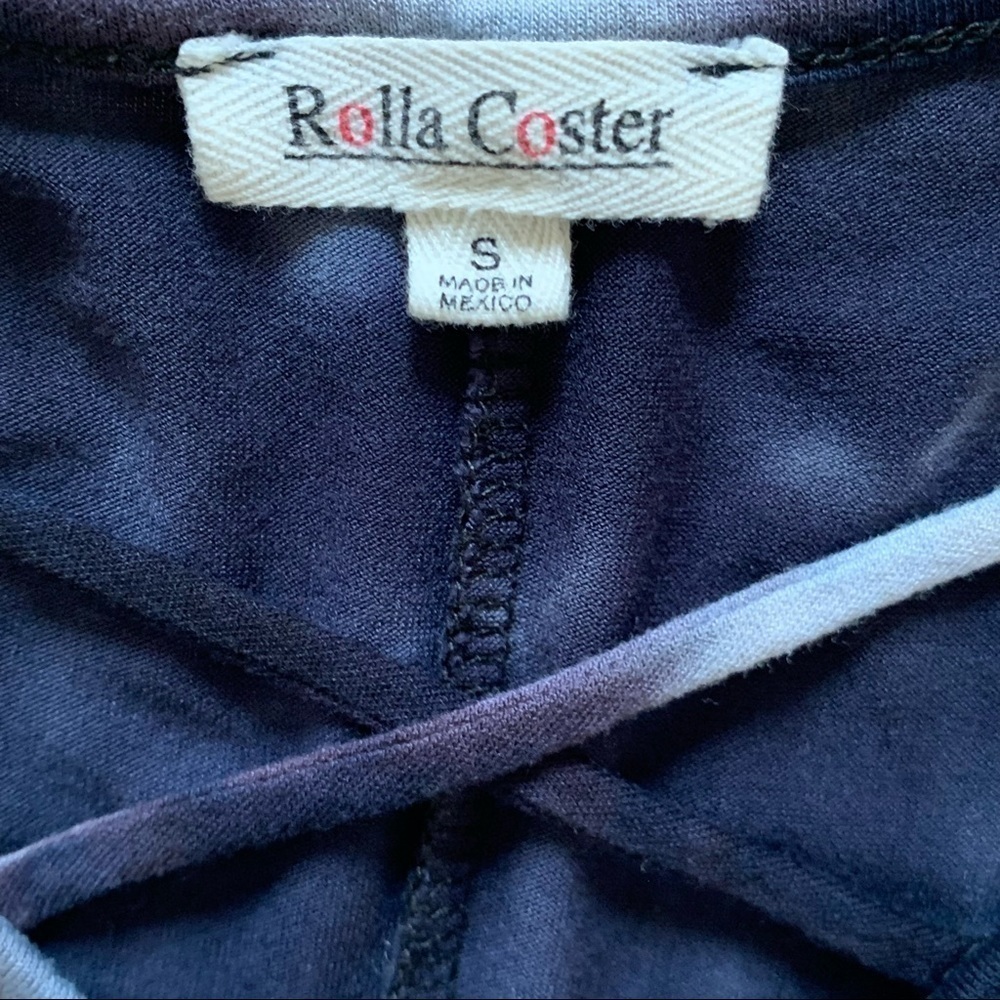 ROLLA COSTER Small Tie Dye Blue short sleeve T-shirt Dress - Picture 11 of 16